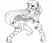 Printable bloom 2 winx club  coloring pages